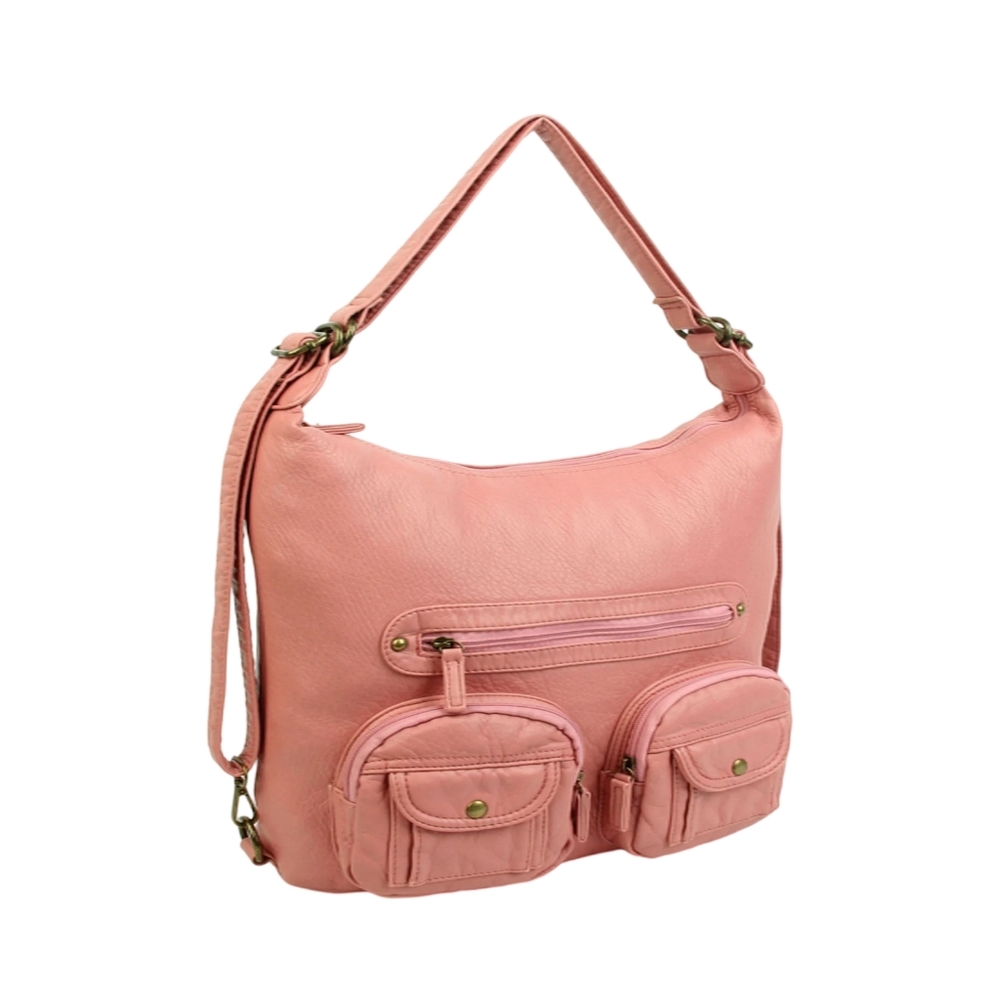 Convertible crossbody backpack in sand - Picture 4 of 7